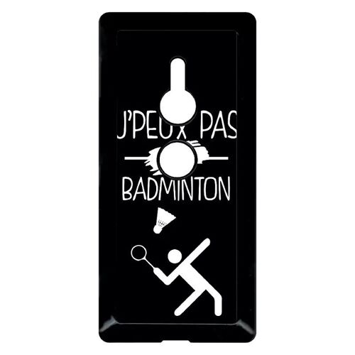Coque Pour Xperia Xz2 - J Peux Pas J Ai Badminton 2 - Noir