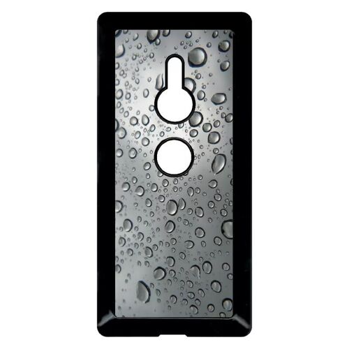 Coque Pour Xperia Xz2 - Texture Eau De Pluie - Noir