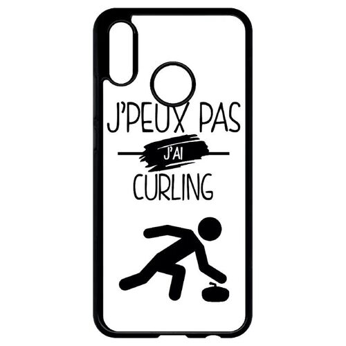 Coque Pour Huawei P20 Lite - J Peux Pas J Ai Curling 1 - Noir
