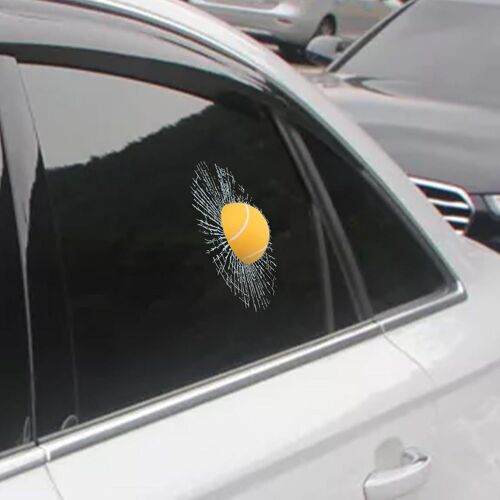 Autocollants En Verre, Bande Adhésive 3d Pour Vitres, Autocollant 3d En Forme De Balle De Tennis Pour Le Style, Autocollants Pour Vitres, Décoration De Pare-Brise De Voiture Pour Suv, Berlines,