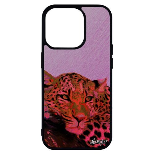 Coque Leopard Guepard Jaguar Iphone 14 Pro Silicone Felin Design Animal Fauve Afrique Souple Animaux Personnalisé Telephone De