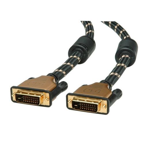 Roline Gold Câble Pour écran Dvi, M-m, (24 1) Dual Link 1,0m