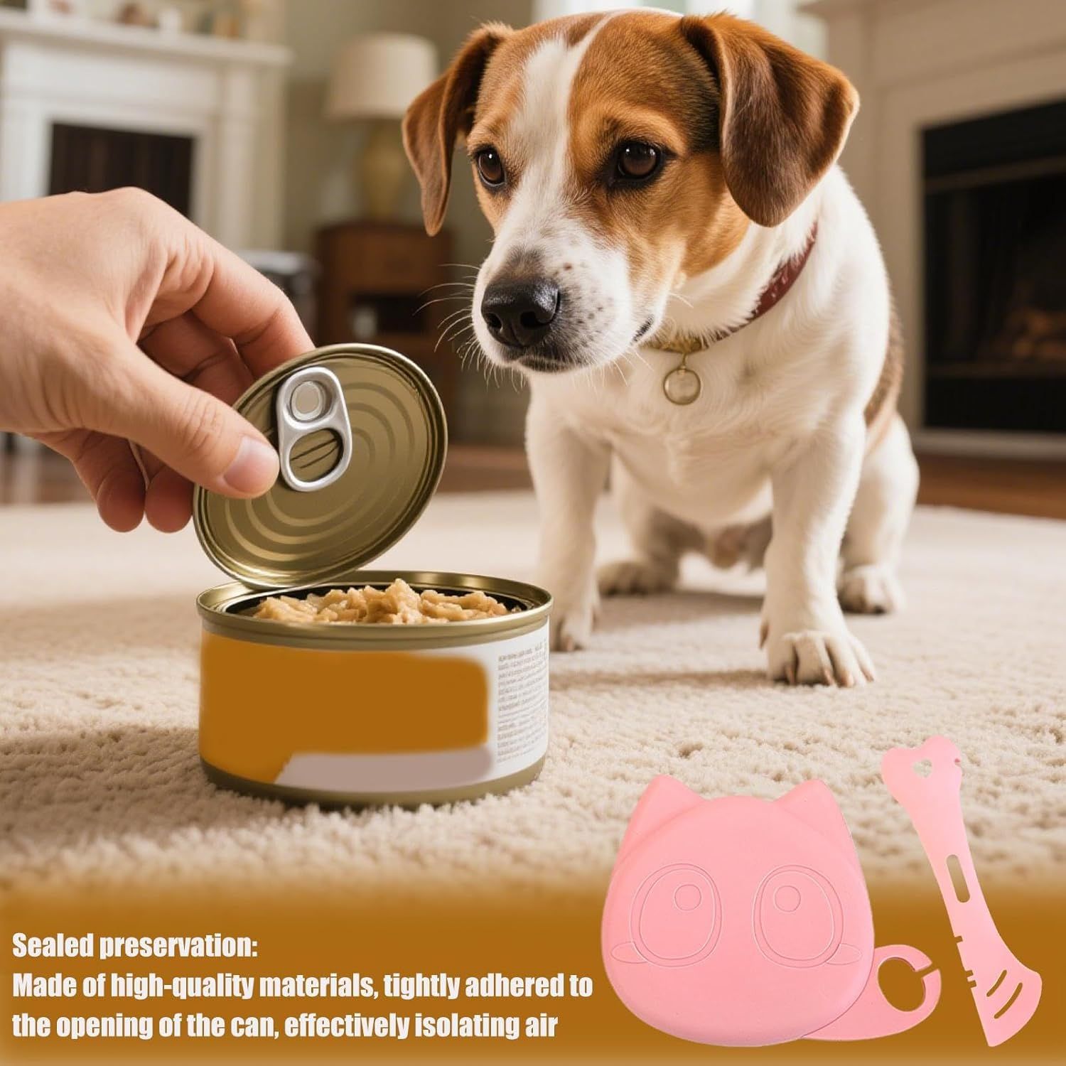 Couvercle De Boîte À Friandises Pour Chat, Cuillère À Friandises Pour Chat, Couvercle De Rangement Portable Pour Friandises Pour Animaux De Compagnie, Pour Garde-Manger, Voyage, Cliniques Vétérinaires, Station D'alimentation