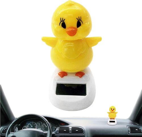 Poulet dansant solaire | Jouets dansants solaires, poupée dansante à énergie solaire, figurine dansante, poussin dansant à énergie solaire pour décoration de voiture