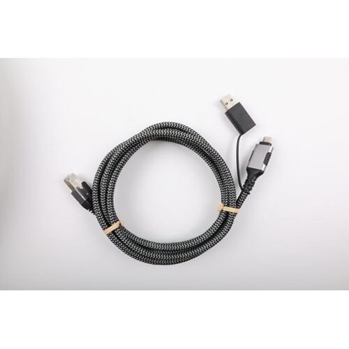 Usb-c/a To Rj45 Active Gigalan Nic Cable - 12m