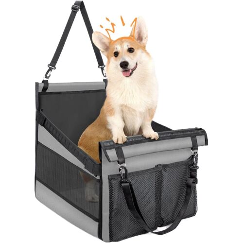 Panier Pour Chien Pour Siège Arrière De Voiture, Siège Auto Pour Chien, Siège De Sécurité Portable Pour Animaux Avec Siège Arrière Automatique, Niche Extra Robuste Pour La Conduite, Les Voyages Et Les Aventures En Plein Air