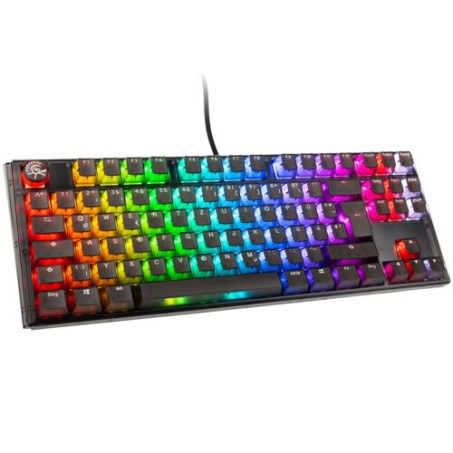 Ducky One 3 Aura Black Tkl Gaming Tastatur, Rgb Led - Mx-silent-red
