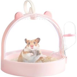 Cage De Transport Pour Hamster, Cage Portable Pour Hamster, Cage De Transport Avec Bouteille D'eau, Cage De Sortie Avec Bouteille D'eau Pour Hamsters Nains, Cage Portable En , Maison De Transport Respirante Pour Souris