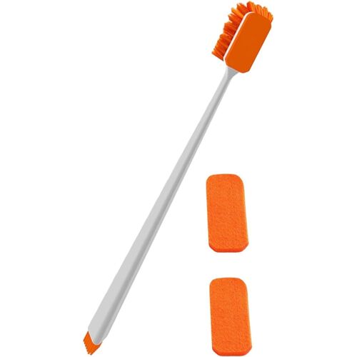 Brosse De Nettoyage Pour Aquarium ¿ Éponge Double Face, Brosses Pour Aquarium Avec Deux Cotons De Rechange, Outil De Nettoyage Efficace Et Antidérapant Pour Aquarium En Verre, Pour La Cuisine Et La Maison