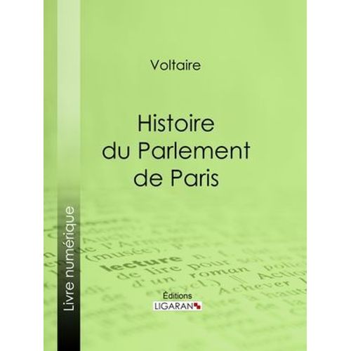 Histoire Du Parlement De Paris