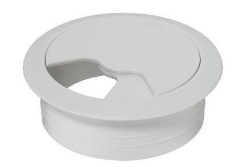 Passe câble pivotant Ø 60mm HAFELE Blanc 428.96.702