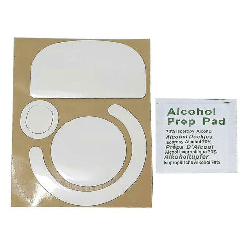 1Set Souris Patins Glisse Pieds Coussinets Pieds Souris Autocollant pour LogitechGPW / GPX Souris Blanc Arrondi Bords Courbes Souris Pieds