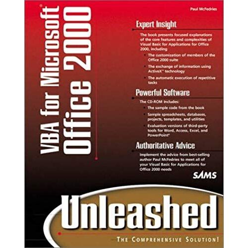 Visual Basic Applications For Office 2000 Unleashed