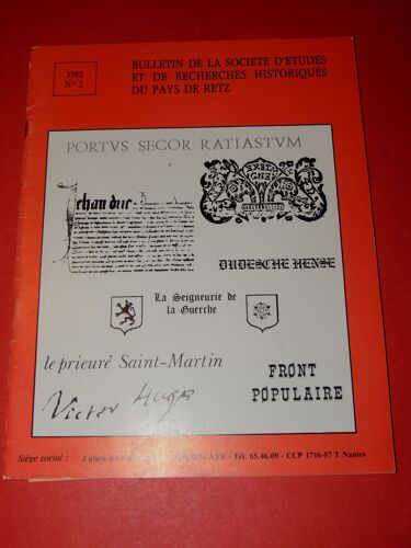 Bulletin De La Société D'études Et De Recherches Historiques Du Pays De Retz. N° 2 - 1982