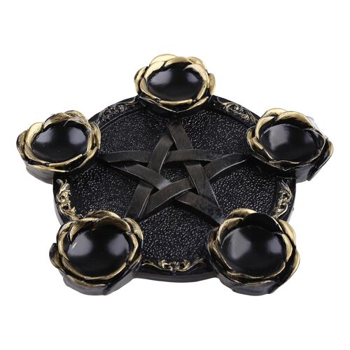 Plaque d'autel Cérémonie de divination Bougeoir Astrologie Pentacle Plaque d'autel