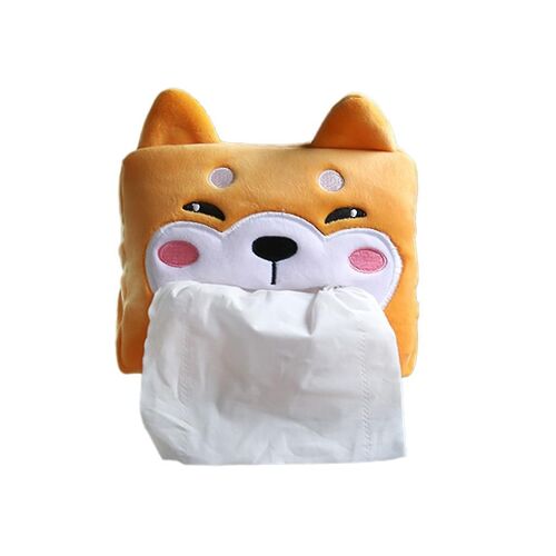 Porte-Mouchoirs En Peluche De Véhicule Boîte D'accoudoir De Voiture Serviette De Rangement Pour Support De Dossier De Siège