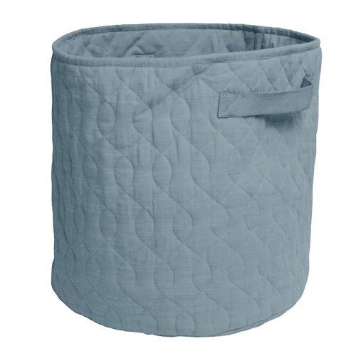 Panier de rangement pour jouets pour enfants en coton et en lin avec poignée Organisateur de lessive à domicile pliable