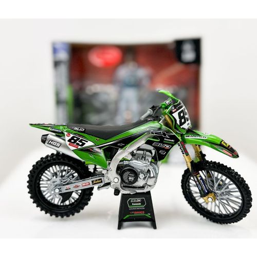 Kawasaki 450 Kxf Bud Racing Team 23 Réplica #85 C.Soubeyras 1/12° Newray-New Ray
