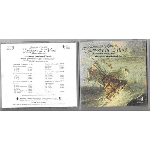 Antonio Vivaldi Tempesta Di Mare Concerti A Cinque Rv 98 107 104 94 90 95 Par Accademia Vivaldiana Di Venezia Claudio Montafia Valter De Franceschi Carlo Lazari Fabio Grandesso Basson Michele Liuzzi