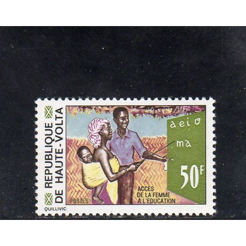 Timbre-Poste De Haute-Volta (Accès De La Femme À LÉducation)