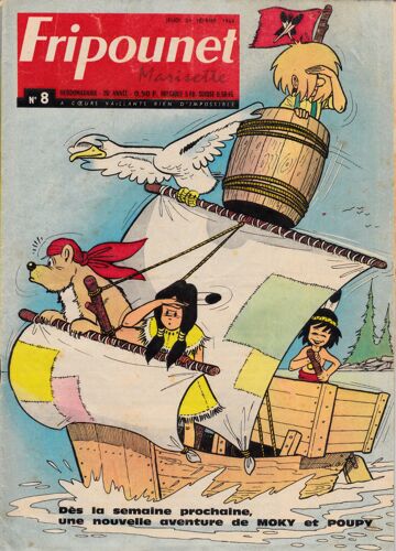 Fripounet Et Marisette - Année 1966 - N° 8 - 24 Février 1966 - Les Patineurs Par Lasfargeas - ...