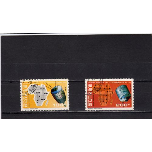 Timbres De Poste Aérienne De La République De Guinée (Journée Mondiale Des Télécommunications)
