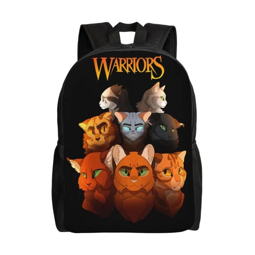 Sac à dos Warrior Cats pour école primaire, collège, grande capacité, sac à bandoulière décontracté, sac pour ordinateur portable, pour garçons et filles - XTYD3343