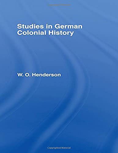 Studies In German Colonial History