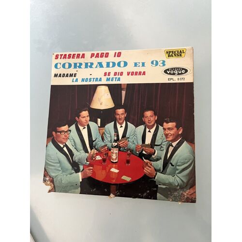 Disque 45 T. Corrado Ei 93 "Stasera Pago 10"