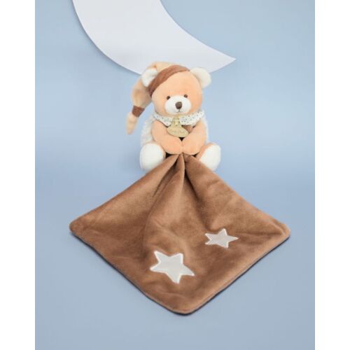 Doudou Ours Baby Nat Les Lumilunes Mouchoir Marron Étoiles Phosphorescentes Jouer Bébé Comforter Glow In The Dark Teddy Bear Soft Toy Plush