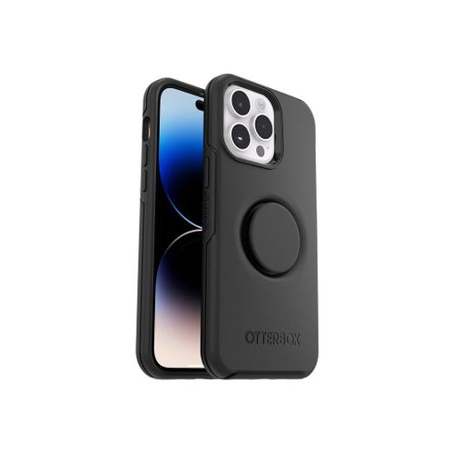 Otterbox Otter + Pop Symmetry Series - Coque De Protection Pour Téléphone Portable - Antimicrobien - Polycarbonate, Caoutchouc Synthétique - Noir - Pour Apple Iphone 14 Pro Max