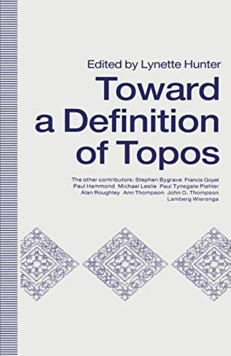Towards A Definition Of Topos