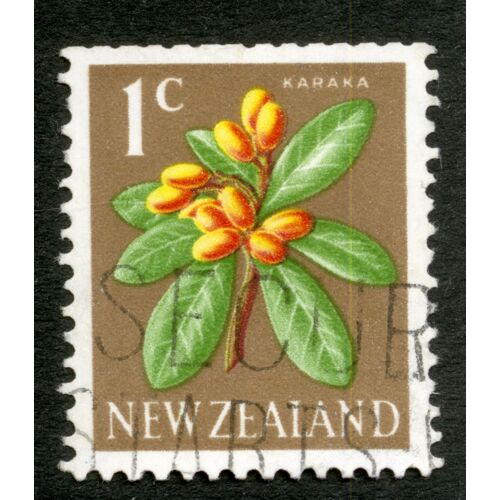 Timbre Oblitéré New Zealand, Karaka, 1c