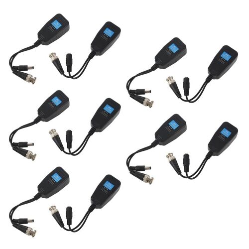 Balun vidéo passif de HD-CVI/TVI/AHD avec le connecteur d'alimentation et l'émetteur de données de RJ45 CAT5 5 paires