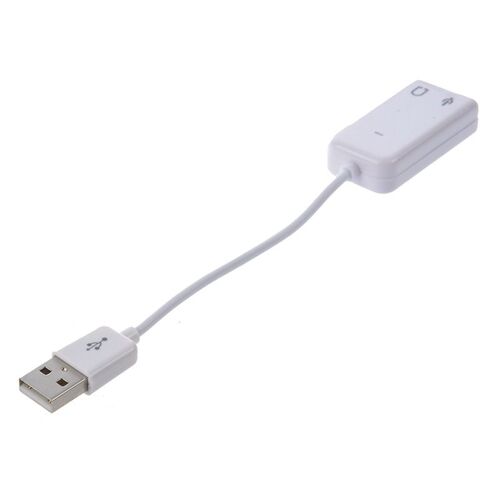 Microphone et prise pour écouteurs, carte son USB 3.5, haut-parleur, adaptateur audio, blanc, 2.0mm, 4 pièces