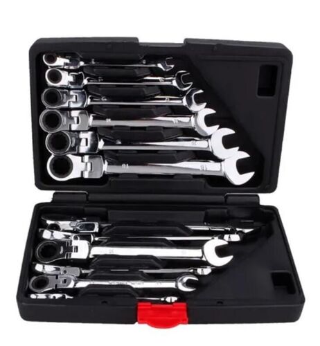Jeu de 12 Clé à cliquet mixtes combiné Spanner tête mobile