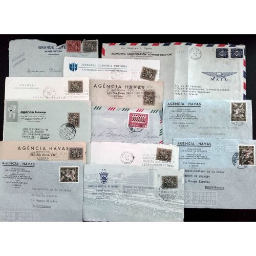 Lot 12 Enveloppes Portugal Années 60