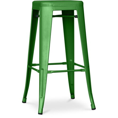 Tabouret de bar - Design industriel - 76cm - Nouvelle édition- Metalix Vert