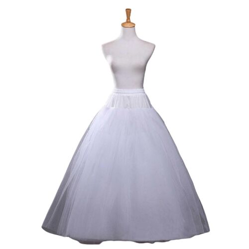 Evago Mariage Jupon Mariée Cerceau Sans Cerceau Crinoline Demi Glisser Bal Jupon Fantaisie Jupe Blanc-A-Adulte-Femelle