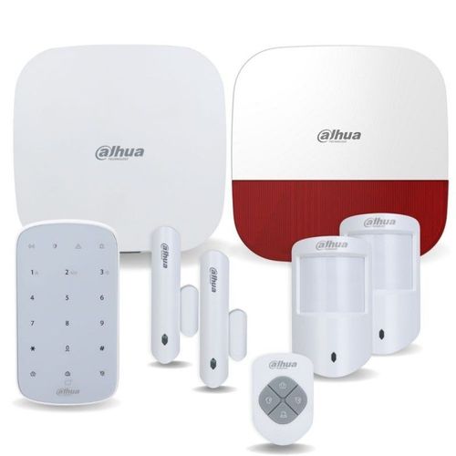 Kit alarme sans fil WIFI, 3G, 4G et GPRS 150 zones 868Ghz - DAHUA - 8 pièces