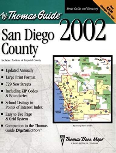 San Diego County: Including Portions Of Imperial County (Thomas Guide San Diego County Including Imperial County Street Guide & Directory)