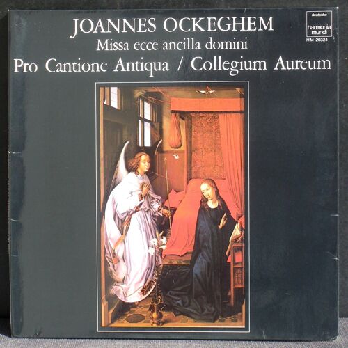 Ockeghem Messe Ecce Ancilla Domini Pro Cantione Antiqua B.Turner Collegium Aureum Lp Nm, Cv Nm-
