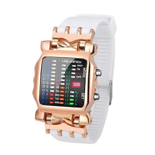 Exquis Montre Électronique Saint Valentin Cadeau Pour Petit Ami Binaire Led Montre