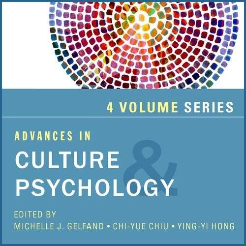 Advances In Culture And Psychology, 4-Volume Set