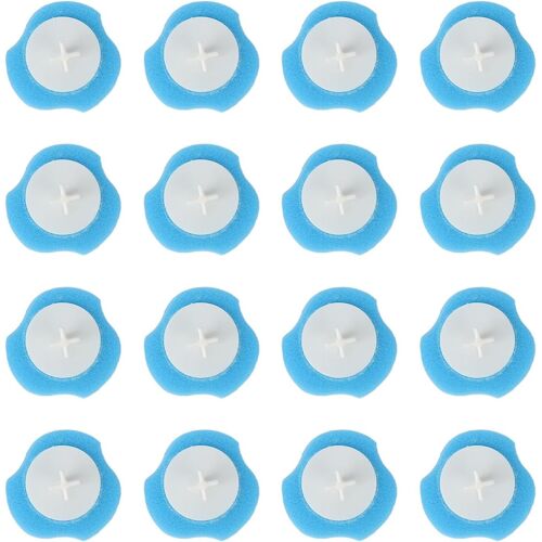 KALANKA-Têtes de Recharge pour Brosse de Toilette - Élimine les Taches Tenaces - 16 Recharges de Brosse de Toilette Jetables pour la Maison