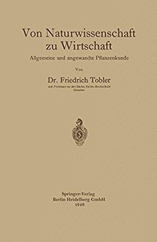 Von Naturwissenschaft Zu Wirtschaft