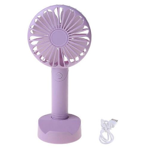 Ventilateur rechargeable USB avec support de téléphone de base 3 vitesses refroidisseur de ventilateur de refroidissement de bureau