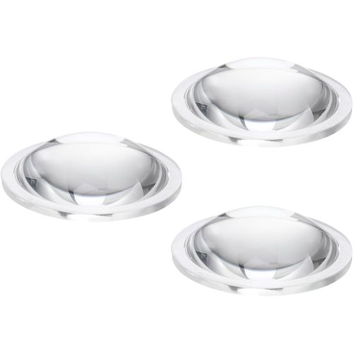 Diamètre 38mm Lentille Convexe Plate,3 Pcs Hauteur 11.2mm Pmma Acrylique Lentille Optique Convexe Condenseur Avec Bord Pour Lampe Torche Voiture Vélo Phare Projecteur,Transparent
