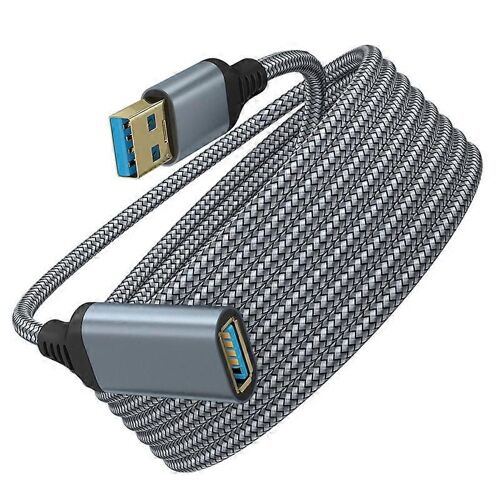Câble d'extension USB 3.0 Rallonge mâle vers femelle Nylon tressé