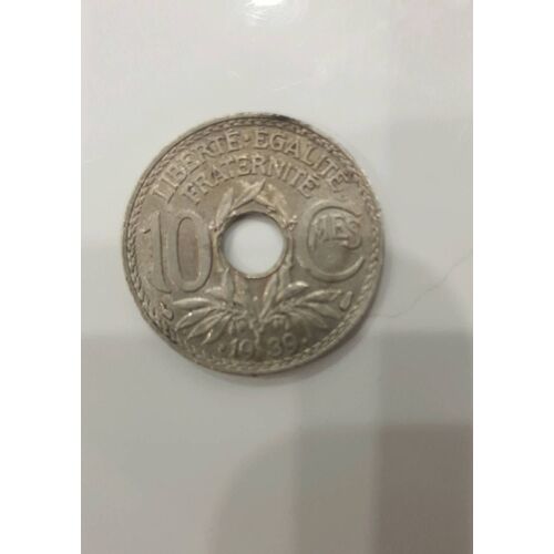 Pièce De Monnaie , 10 Centimes , 1939, République Française